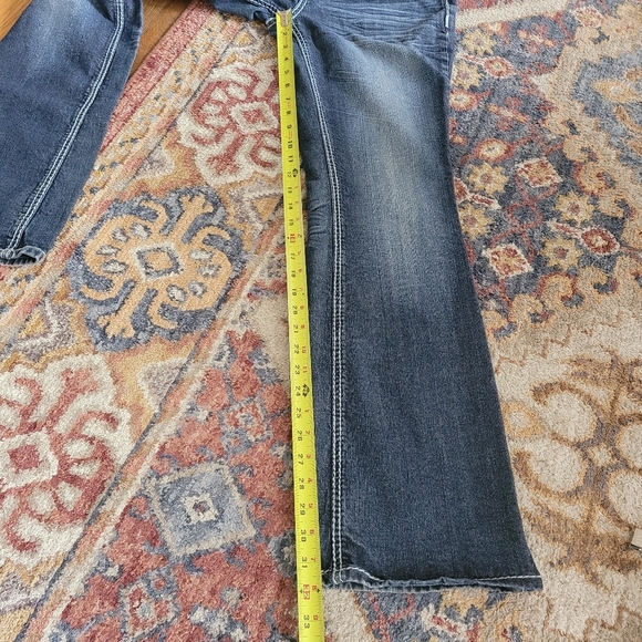ZCO Y2K Low‎ Rise Bootcut Rinestone Blue Jeans Juniors Size 7/8 - Picture 13 of 14